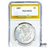 1897 Morgan Silver Dollar PGA MS64