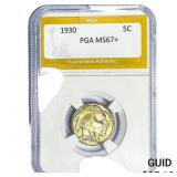 1930 Buffalo Nickel PGA MS67+