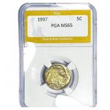 1937 Buffalo Nickel PGA MS65