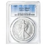 1987 Silver Eagle PCGS MS69