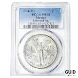 1984-Mo 1 Onza Mexico Libertad Ag PCGS MS65