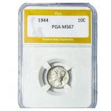 1944 Mercury Silver Dime PGA MS67