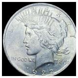1922 Silver Peace Dollar GEM BU