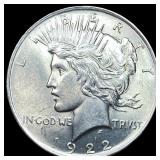 1922 Silver Peace Dollar CHOICE BU