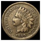 1859 Copper-Nickel Indian Head Cent NEARLY UNCIRCU