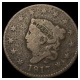 1817 Coronet Head Large Cent LIGHTLY CIRCULATED