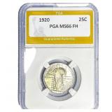 1920 Standing Liberty Quarter PGA MS66 FH