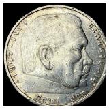 1936A Germany Silver 5 Reichsmark
