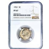 1952 Jefferson Nickel NGC PF67
