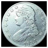 1834 Capped Bust Half Dollar ABOUT  UNCIRCULATED