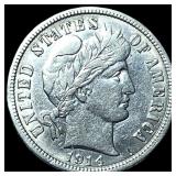 1914 Silver Barber Dime CLOSELY UNCIRCULATED