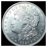 1921 Silver Morgan Dollar CLOSELY UNCIRCULATED