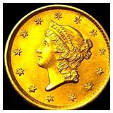 1854 Gold $1 Type 1 CLOSELY UNCIRCULATED