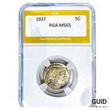 1937 Buffalo Nickel PGA MS65