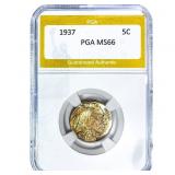 1937 Buffalo Nickel PGA MS66
