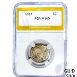 1937 Buffalo Nickel PGA MS65