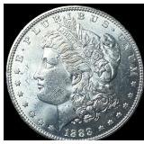 1886 Silver Morgan Dollar GEM BU