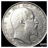 1902 Great Britain Silver 1 Shilling