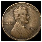 1914-D Lincoln Wheat Cent NEARLY UNCIRCULATED