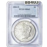 1884-O Morgan Silver Dollar PCGS MS63