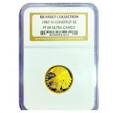 1987-W 1/4oz Gold $5 Bicentennial of Constitution