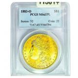 1883-O Morgan Silver Dollar PCGS MS65 PL