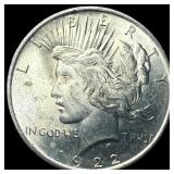 1922 Silver Peace Dollar GEM BU