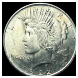 1922 Silver Peace Dollar GEM BU