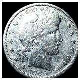 1905-S Silver Barber Half Dollar HIGH GRADE