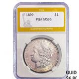 1899 Morgan Silver Dollar PGA MS66