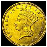 1874 Gold $1 Indian Princess Head UNCIRCULATED
