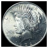 1922 Silver Peace Dollar GEM BU