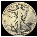 1921 Silver Half Dollar Walking Liberty LIGHTLY CI