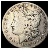 1886 Silver Morgan Dollar LIGHTLY CIRCULATED