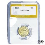 1937 Buffalo Nickel PGA MS66