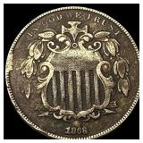 1868 Shield Nickel NEARLY UNCIRCULATED