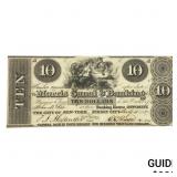 1837 $10 Morris Canal&Banking Co. Banknote