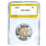 1937 Buffalo Nickel PGA MS65