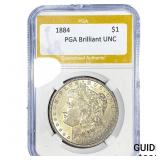 1884 Morgan Silver Dollar PGA Brilliant UNC