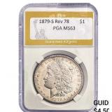 1879-S Rev 78 Morgan Silver Dollar PGA MS63