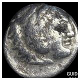 Macedonian Alex. III 4th Cent. BC Silver Drachm N