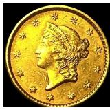 1852 Gold $1 Type 1 CLOSELY UNCIRCULATED