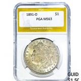 1891-O Morgan Silver Dollar PGA MS63
