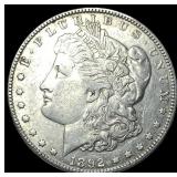 1892 Silver Morgan Dollar NEARLY UNCIRCULATED