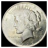 1922 Silver Peace Dollar GEM BU