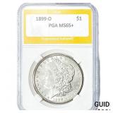 1899-O Morgan Silver Dollar PGA MS65+
