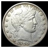 1900-S Silver Barber Half Dollar UNCIRCULATED