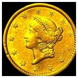 1861 Gold $1 Indian Princess Head Type 3 HIGH GRAD