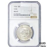 1936 York Half Dollar NGC MS67