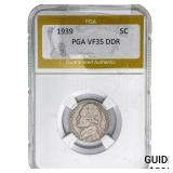 1939 Jefferson Nickel PGA VF35 DDR